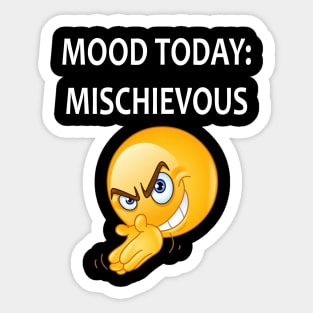 Mood Today Mischievous Sticker